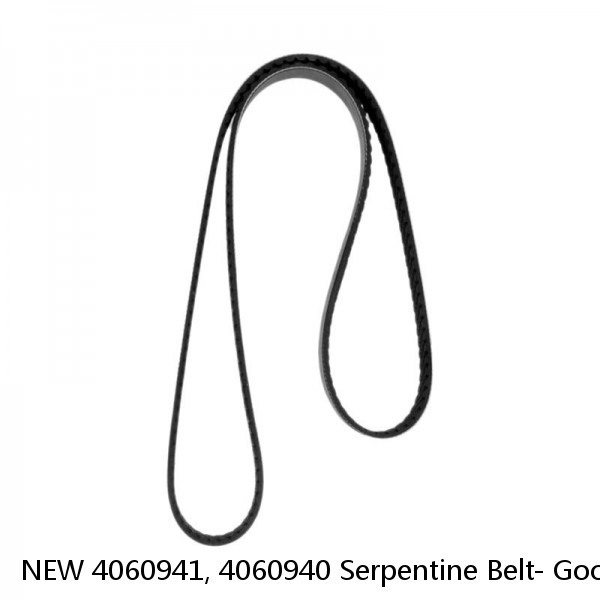 NEW 4060941, 4060940 Serpentine Belt- Goodyear Gatorback The Quiet Belt