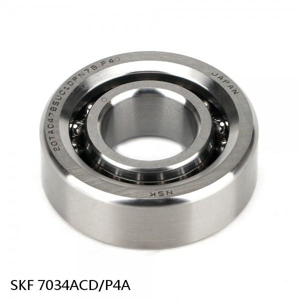 7034ACD/P4A SKF Super Precision,Super Precision Bearings,Super Precision Angular Contact,7000 Series,25 Degree Contact Angle